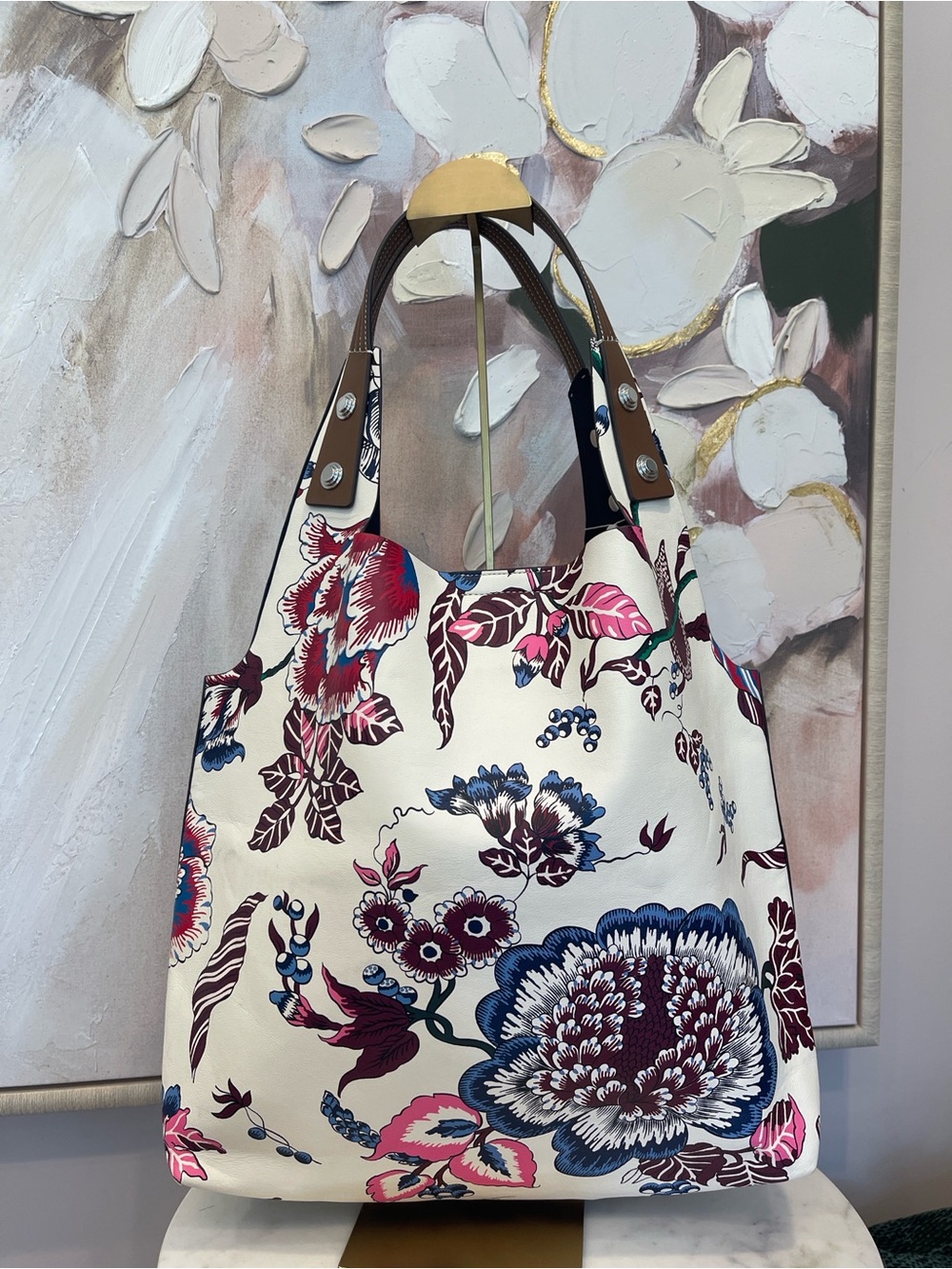 NWT Tory Burch Rory Tote in “Happy Times”